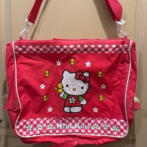 Vintage 1999 Hello Kitty Multicolor Travel Garment Bag Luggage Y2K Sanrio Final